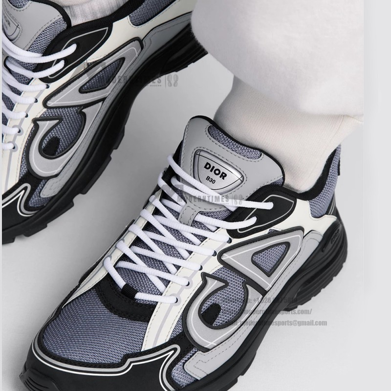 DIOR B30 Blue Grey Black Luxury Sneakers for Men and Women