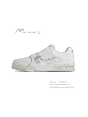 Louis Vuitton LV Trainer 1A8WAX Classic Luxury Calfskin Sneakers – Vintage Style, Fashionable and Versatile