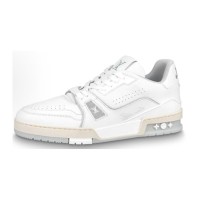 Louis Vuitton LV Trainer 1A8WAX Classic Luxury Calfskin Sneakers – Vintage Style, Fashionable and Versatile