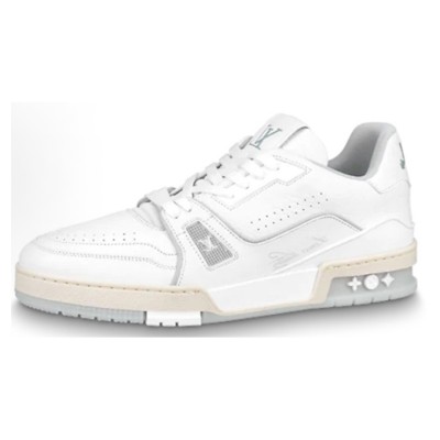 Louis Vuitton LV Trainer 1A8WAX Classic Luxury Calfskin Sneakers – Vintage Style, Fashionable and Versatile