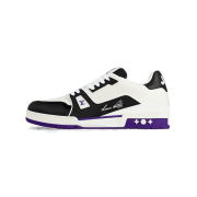 Louis Vuitton LV Trainer Low 1ADDYH Classic Black White Purple Sneakers – Luxury Vintage, Trendy & Versatile