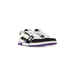 Louis Vuitton LV Trainer Low 1ADDYH – Black, White & Purple Designer Sneakers