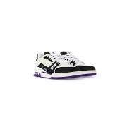 Louis Vuitton LV Trainer Low 1ADDYH Classic Black White Purple Sneakers – Luxury Vintage, Trendy & Versatile