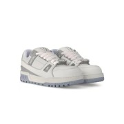 Louis Vuitton Trainer Weiß Grau 1ACRJV - Luxus Monogramm Ledersneaker