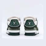 Louis Vuitton LV Trainer Green White 1ABNKR - Luxury Monogram Sneakers