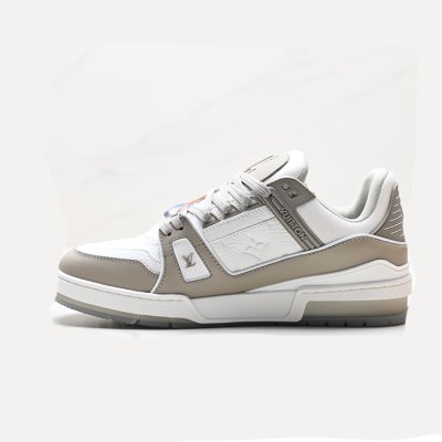 Louis Vuitton LV Trainer Low 1A8KBA Grey White Sneakers – Classic Luxury, Versatile & Trendy