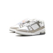 Louis Vuitton LV Trainer Low 1A8KBA Grau-Weiß Sneaker – Klassischer Luxus, Vielseitig & Modisch