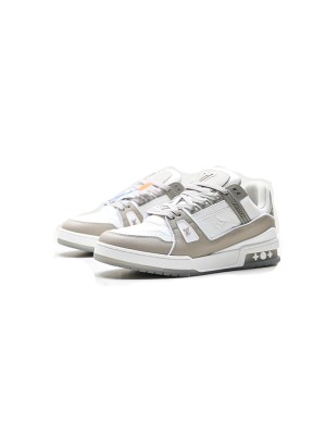 Louis Vuitton LV Trainer Low 1A8KBA Grey White Sneakers – Classic Luxury, Versatile & Trendy