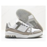 Louis Vuitton LV Trainer Low 1A8KBA – Grey and White Designer Sneakers