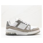 Louis Vuitton LV Trainer Low 1A8KBA – Grey and White Designer Sneakers