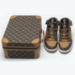 LV x Off-White x Air Jordan 1 Collab Customs MENS AQ0818-158 Premium Limited Edition