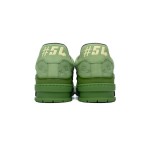 Louis Vuitton Trainer Green 1ACR6C - Limited Edition Monogram Embossed Sneakers