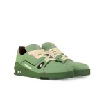 Louis Vuitton Trainer Green 1ACR6C - Limited Edition Monogram Embossed Sneakers