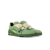 Louis Vuitton Trainer Green 1ACR6C - Limited Edition Monogram Embossed Sneakers