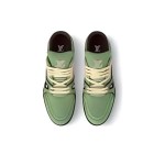 Louis Vuitton Trainer Green 1ACR6C - Limited Edition Monogram Embossed Sneakers