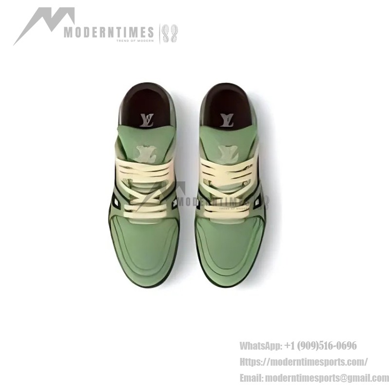 Louis Vuitton Trainer Green 1ACR6C - Limited Edition Monogram Embossed Sneakers