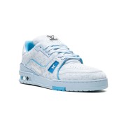 Louis Vuitton LV Trainer "Blue" 1ACRYB Ice Blue Luxury Sneakers Limited Edition Trendy Men's Shoes