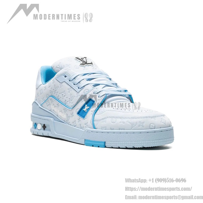 Louis Vuitton LV Trainer "Blue" 1ACRYB Ice Blue Sneakers