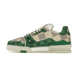 Louis Vuitton LV Trainer Damier 1AC58D Green White Checkered Sneakers