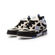 Louis Vuitton LV Skate Black White Light Blue 1SKT1 - Premium Luxury Skate Sneakers