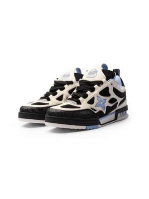 Louis Vuitton LV Skate Black White Light Blue 1SKT1 - Premium Luxury Skate Sneakers