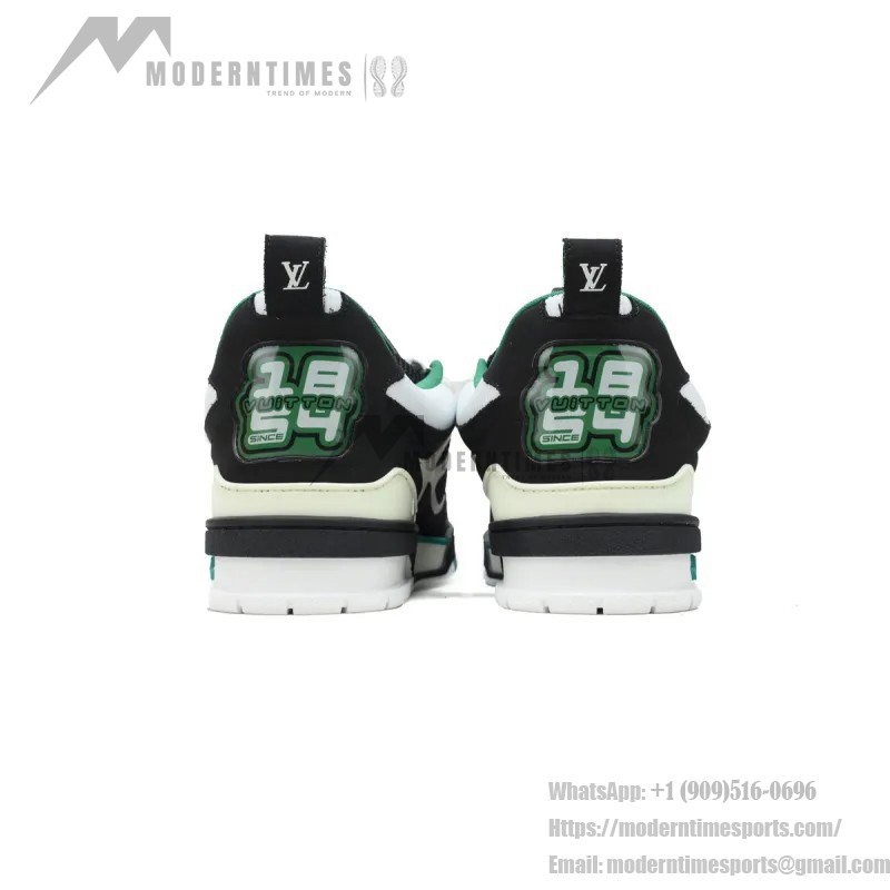 Louis Vuitton LV Skate Green Black 1ADE12 - 고급 스케이트 스니커즈