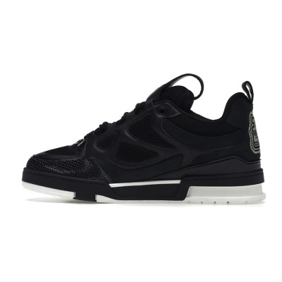 Louis Vuitton LV Skate Sneaker Black White 1AARR1 - Classic Luxury Sneakers, Trendy and Versatile, Lightweight Comfort