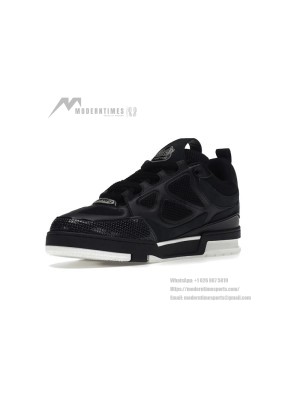Louis Vuitton LV Skate Sneaker Black White 1AARR1 - Classic Luxury Sneakers, Trendy and Versatile, Lightweight Comfort