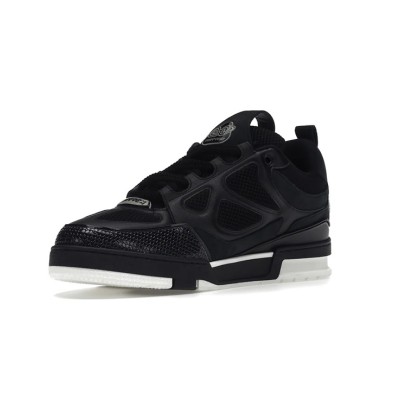 Louis Vuitton LV Skate Sneaker Black White 1AARR1 - Classic Luxury Sneakers, Trendy and Versatile, Lightweight Comfort