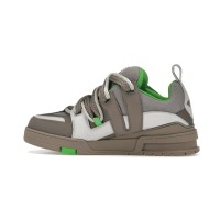 Louis Vuitton LV Skate Sneaker Grey Green 1ABZ4R – High-End Luxury Streetwear, Stylish & Versatile, Lightweight Comfort