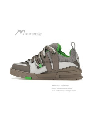 Louis Vuitton LV Skate Sneaker Grey Green 1ABZ4R – High-End Luxury Streetwear, Stylish & Versatile, Lightweight Comfort