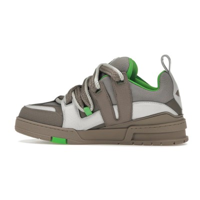 Louis Vuitton LV Skate Sneaker Grey Green 1ABZ4R – High-End Luxury Streetwear, Stylish & Versatile, Lightweight Comfort