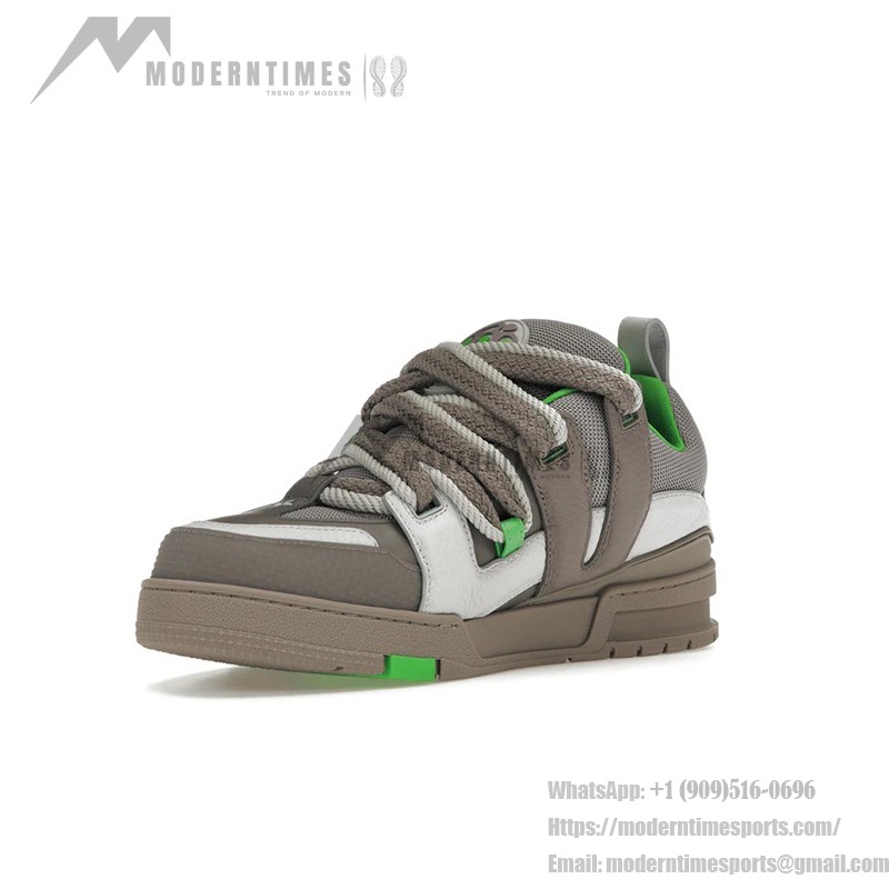 Louis Vuitton LV Skate Sneaker Grey Green 1ABZ4R – Luxury & Fashionable Footwear