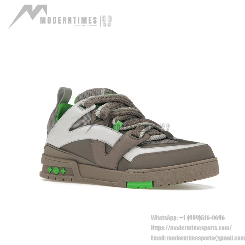 Louis Vuitton LV Skate Sneaker Grey Green 1ABZ4R – Luxury & Fashionable Footwear