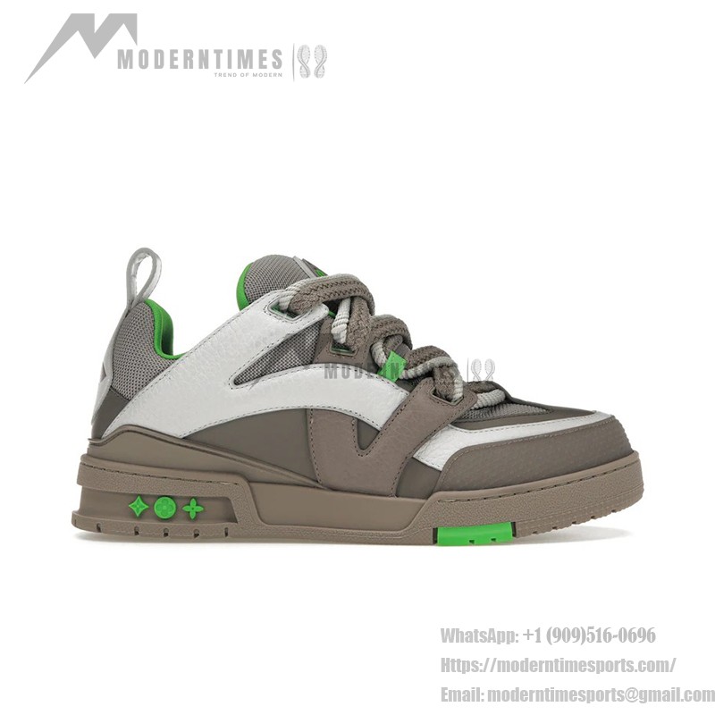 Louis Vuitton LV Skate Sneaker Grey Green 1ABZ4R – Luxury & Fashionable Footwear