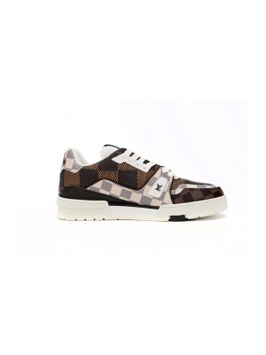 Louis Vuitton 1AAST7 Herren LV Trainer Sneaker - Klassisches Damier Schachbrettmuster Design