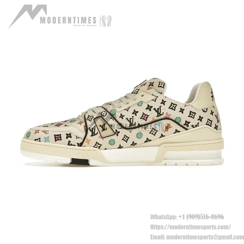 Louis Vuitton LV Trainer Beige Multicolor Monogram 1ACXBG – Limited Edition Sneakers