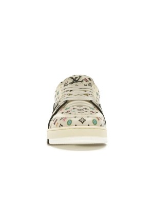 Louis Vuitton LV Trainer Beige Mehrfarbig Monogramm 1ACXBG - Limitierte Luxus-Sneaker