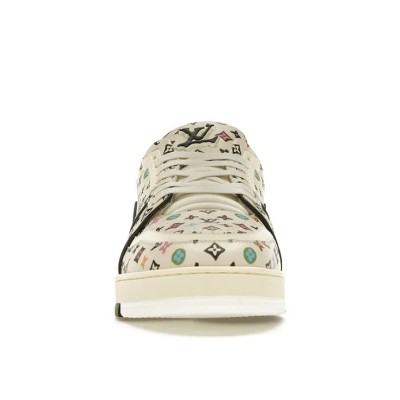 Louis Vuitton LV Trainer Beige Multicolor Monogram 1ACXBG - Limited Edition Luxury Sneakers