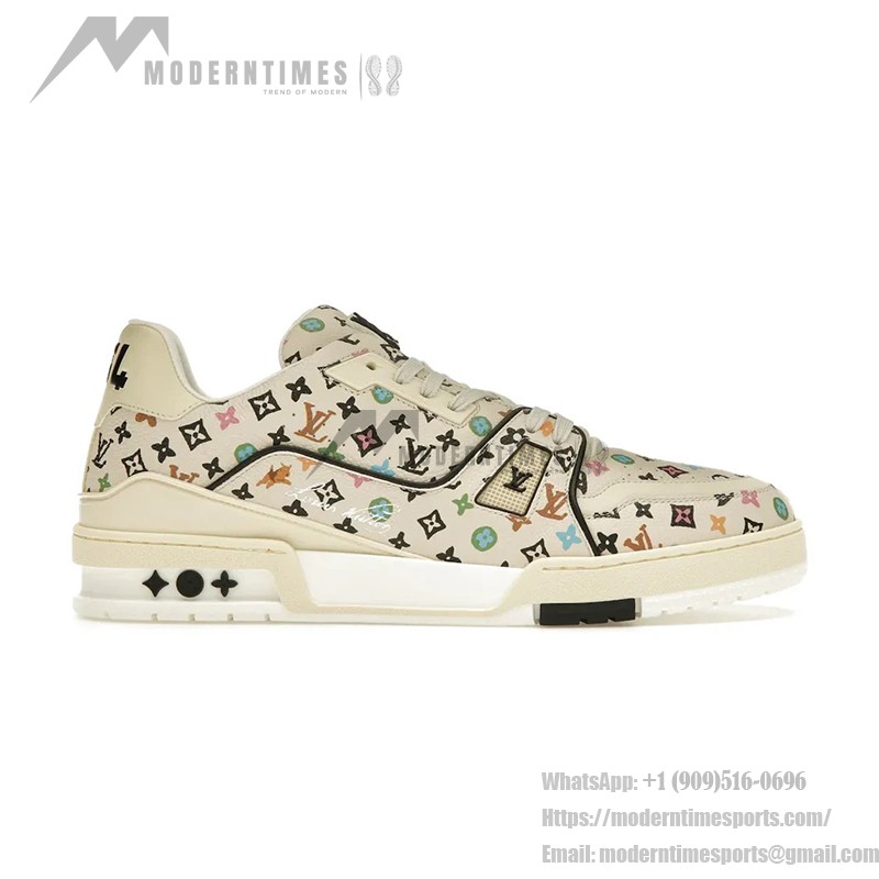 Louis Vuitton LV Trainer Beige Multicolor Monogram 1ACXBG – Limited Edition Sneakers