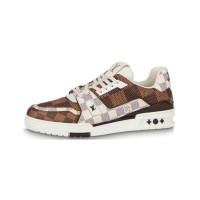 Louis Vuitton LV Trainer Damier Ebene Multi 1AAST3 - Classic Luxury Multi-Color Sneakers, Stylish & Comfortable