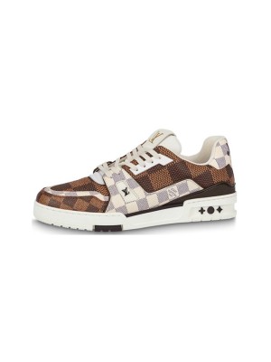 Louis Vuitton LV Trainer Damier Ebene Multi 1AAST3 - Classic Luxury Multi-Color Sneakers, Stylish & Comfortable