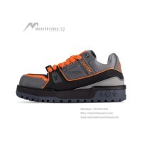 Louis Vuitton LV Trainer Maxi Black Orange 1ACF6I - Limited Edition Luxury Elevated Sneakers