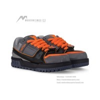 Louis Vuitton LV Trainer Maxi Black Orange 1ACF6I - Limited Edition Luxury Elevated Sneakers
