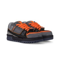 Louis Vuitton LV Trainer Maxi Black Orange 1ACF6I - Limited Edition Luxury Elevated Sneakers