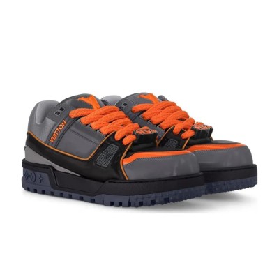 Louis Vuitton LV Trainer Maxi Black Orange 1ACF6I - Limited Edition Luxury Elevated Sneakers