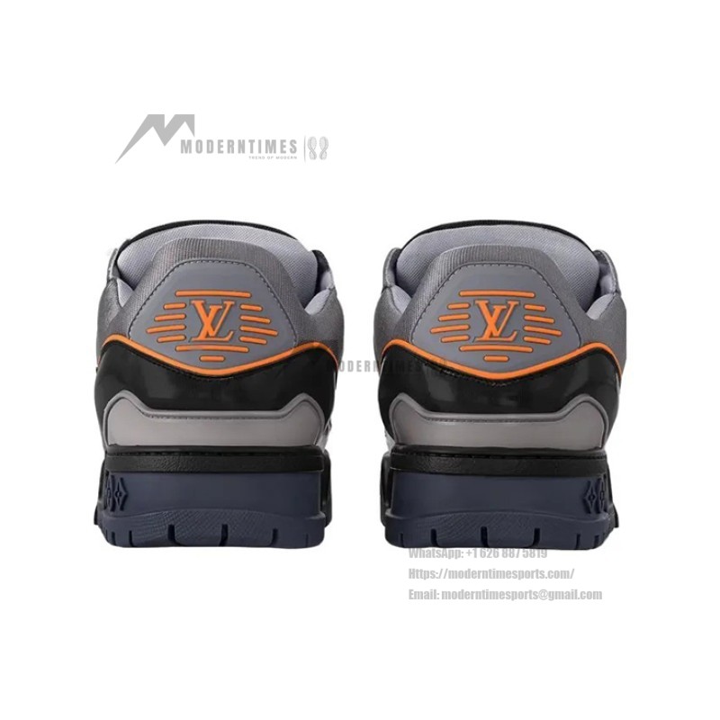 Louis Vuitton LV Trainer Maxi Black Orange 1ACF6I - Luxury Sneakers