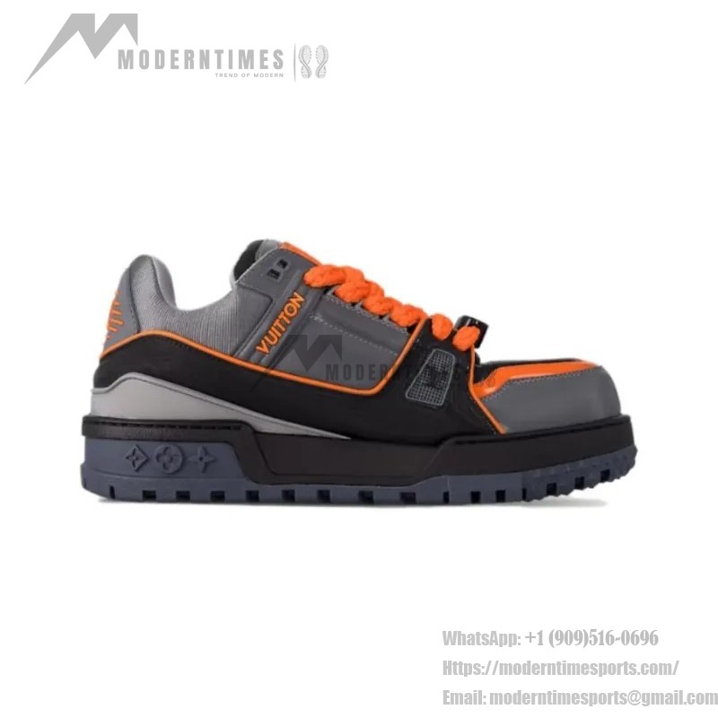 Louis Vuitton LV Trainer Maxi Schwarz Orange 1ACF6I - Luxus Sneaker