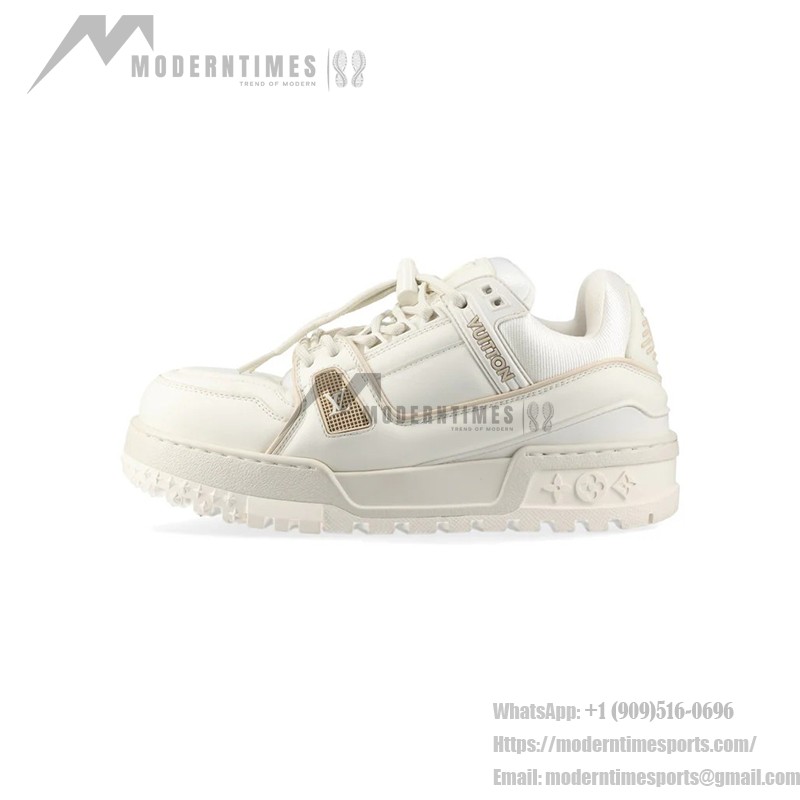 Louis Vuitton LV Trainer Maxi Sneaker White 1ACNY1 - Luxury Chunky Sneakers