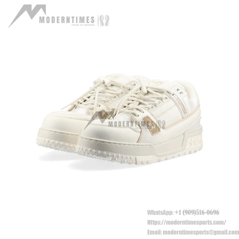 Louis Vuitton LV Trainer Maxi Sneaker White 1ACNY1 - Luxury Chunky Sneakers